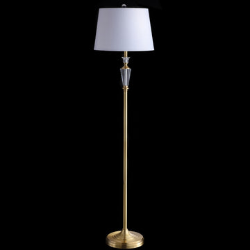 Harper 61" Crystal / Metal LED Floor Lamp - JONATHAN Y